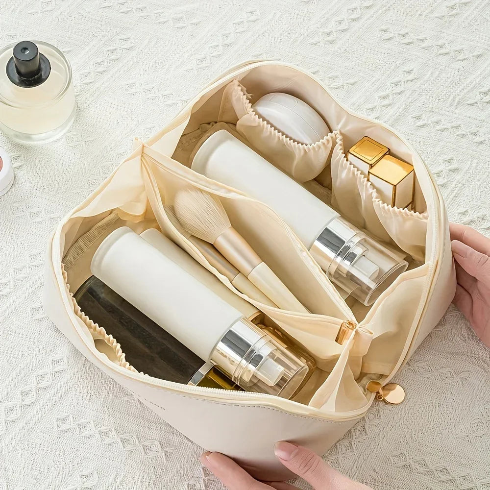 Travel Makeup Organizer Bag With Large Storage Pockets - Smarsty