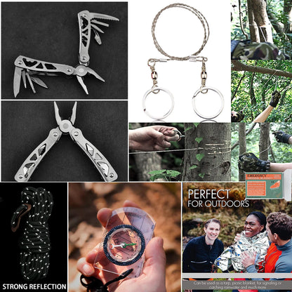 Survival First Aid Kit Survival Full Set Molle Outdoor Gear Emergency Kits Trauma Bag Camping Hiking IFAK Adventures EDC by Smarsty