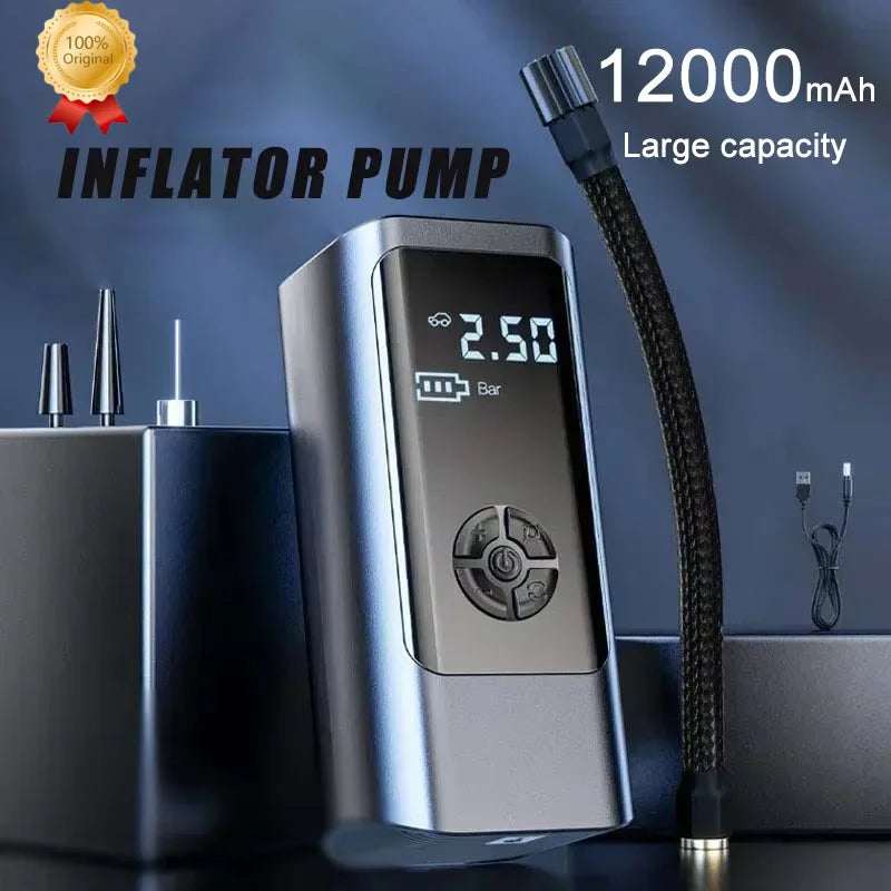 Wireless Portable Tire Inflator Pump 12V 150 PSI 12000mAh - Smarsty