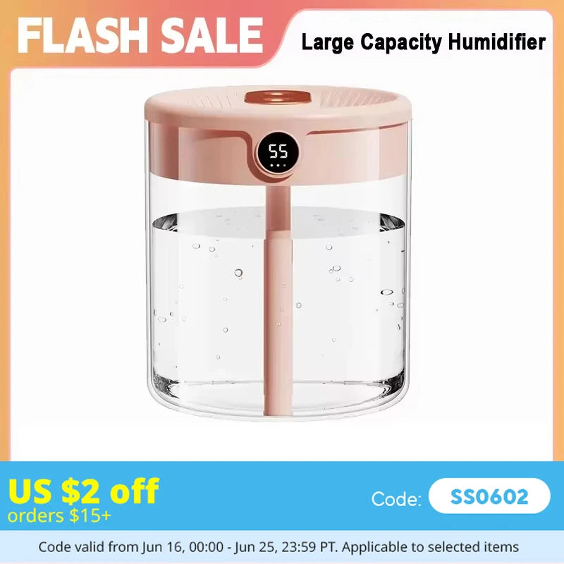 2L Portable Humidifier for Quiet Bedroom Use - Smarsty