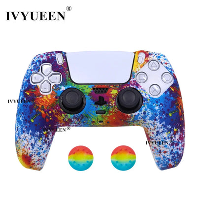 Water Transfer Printing Silicone Case for PS5 Controller - Smarsty