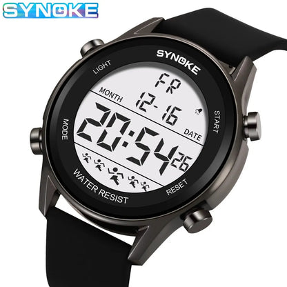 SYNOKE Men's Waterproof LED Digital Sports Watch - Smarsty