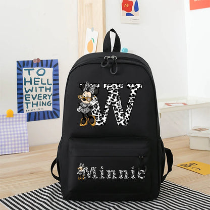 Cartoon Kids Backpack Breathable Canvas School Bag Durable - Smarsty