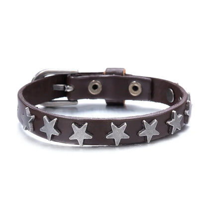 Leather Wrap Bracelet for Men and Women with Buckle Closure - Smarsty
