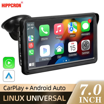 7 Inch Touch Screen Car Radio With Wireless CarPlay - Smarsty