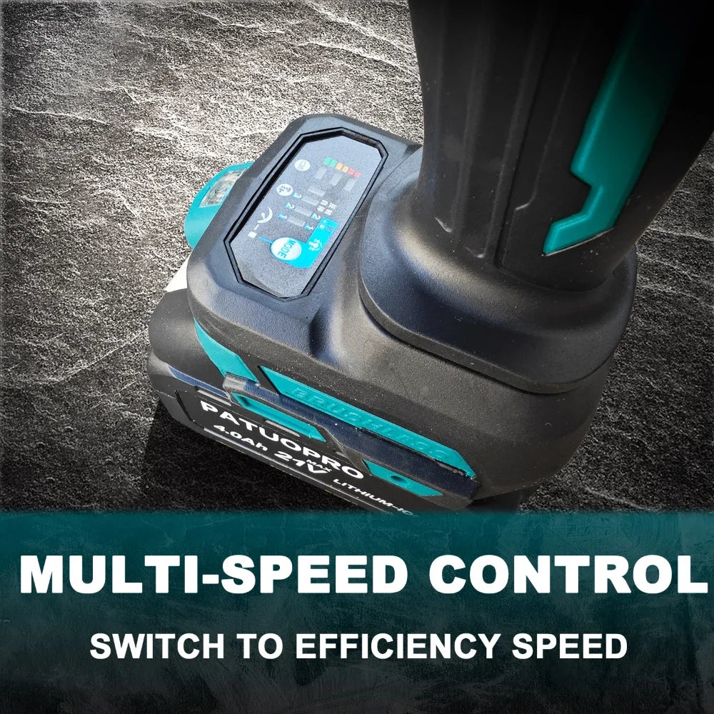 21V Brushless Electric Impact Wrench with High Torque - Smarsty