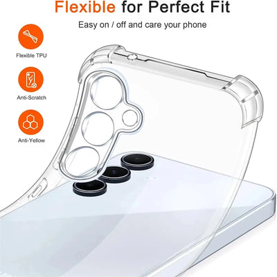 Smarsty Shockproof Case For A56 A55 A54 5G With Clear Shell -