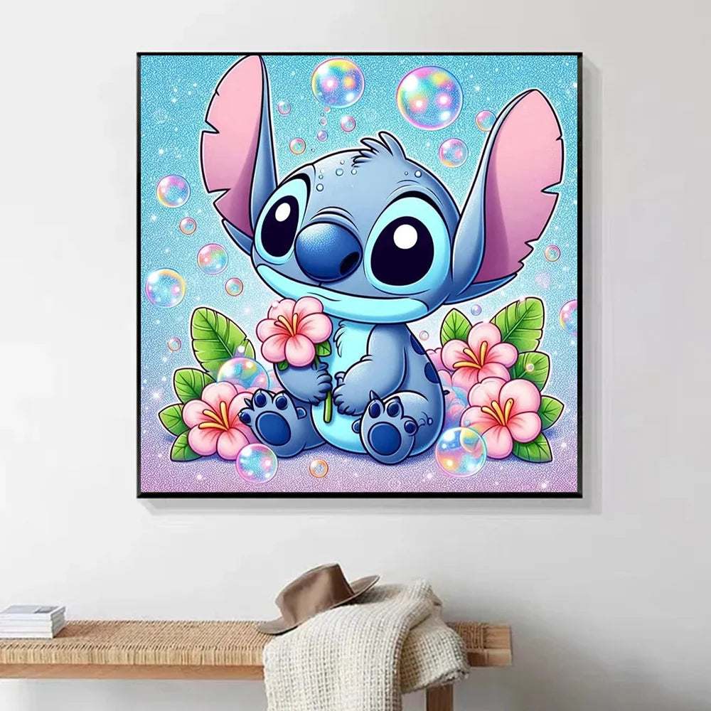 Disney Stitch DIY Diamond Painting Kit for Unique Wall Decor - Smarsty