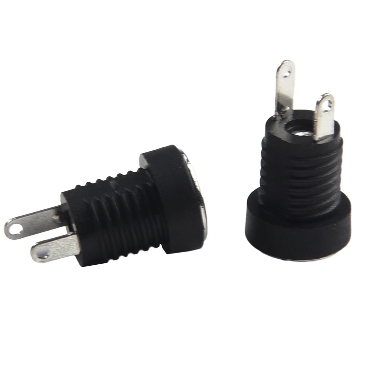5 Pair DC 12V Male Female Socket Panel Mount Barrels Jack Plug Power Connector Female Jack Screw Nut Panel Mount Connector