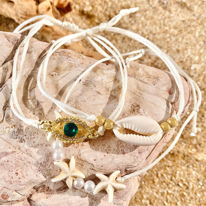 Bohemian Imitation Pearl Bracelets Set for Women - Smarsty