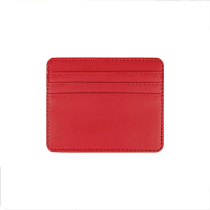 PU Leather ID Card Case - Slim Multi-Slot Holder for Bank/Credit Cards - Smarsty