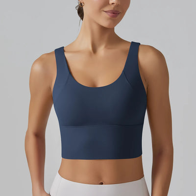 Yoga Bra Underwear Women Summer Shockproof Bra Beautiful Back Sports Running External Wear Training Fitness Yoga Tank Top Bra - Smarsty