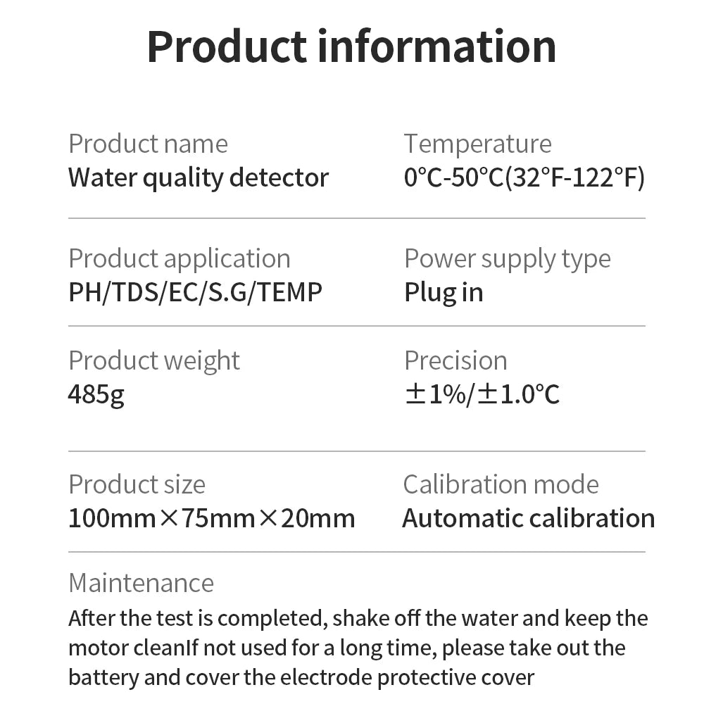 Tuya WiFi 5 in 1 Water Quality Monitor for Aquariums - Smarsty