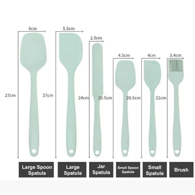 Heat Resistant Silicone Spatula Set for Baking - Smarsty