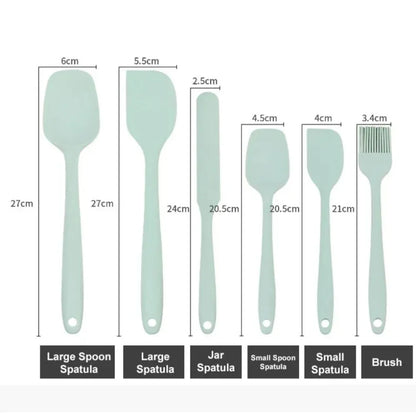 Heat Resistant Silicone Spatula Set for Baking - Smarsty