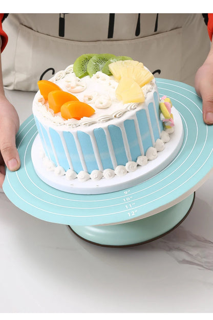 FAIS DU Non-Stick Cake Turntable with Silicone Mat - Smarsty