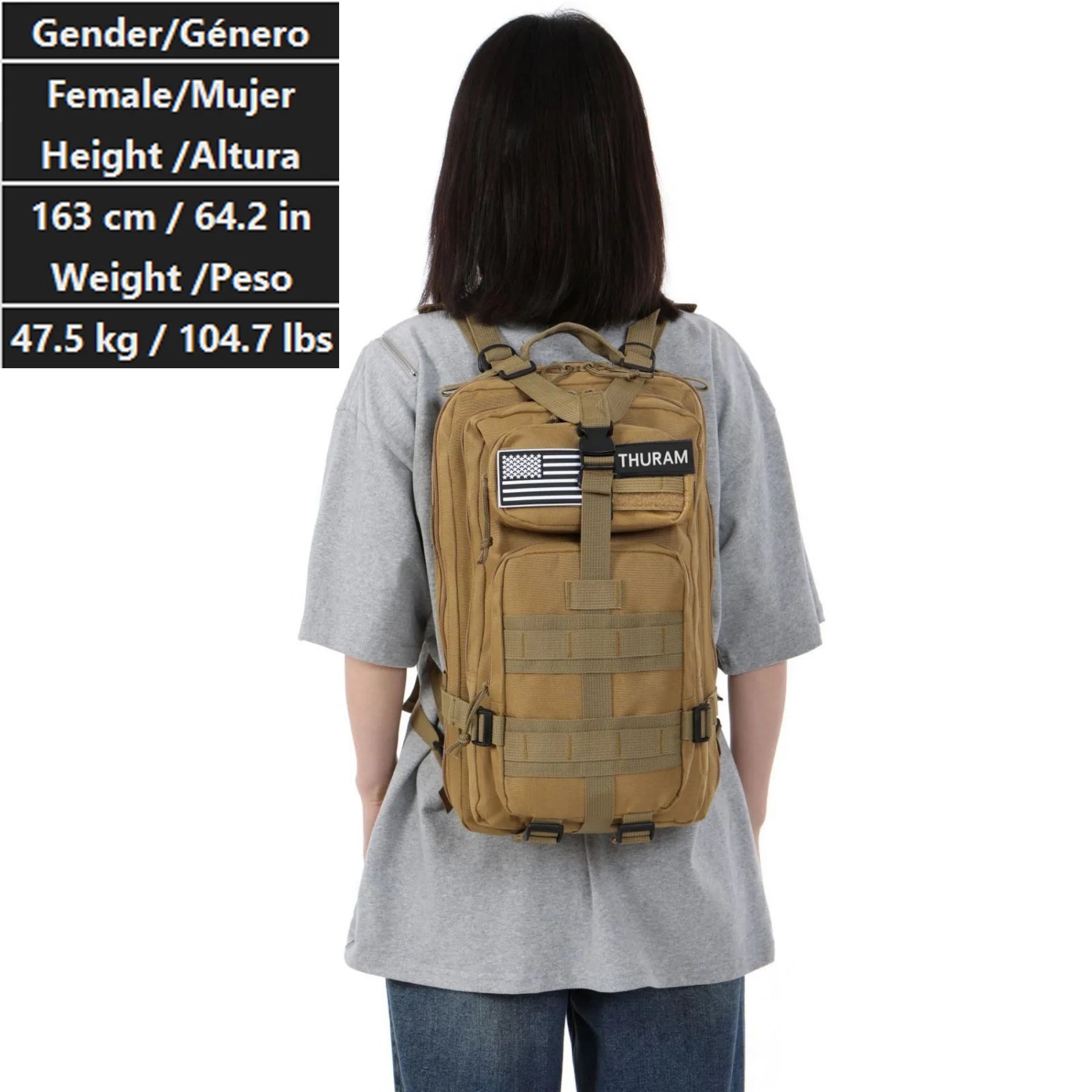 30L/50L 1000D Nylon Waterproof Trekking Fishing Hunting Bag Backpack Outdoor Rucksacks Tactical Sports Camping Hiking - Smarsty