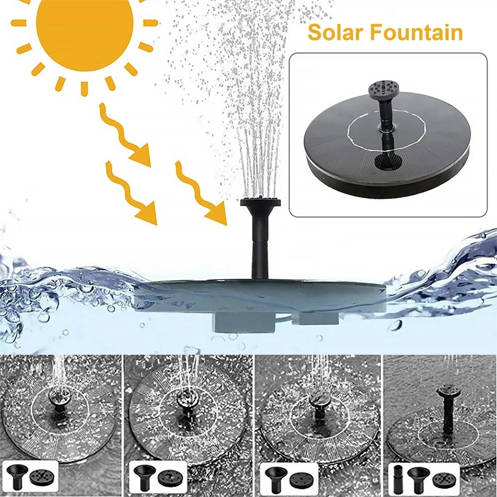 Floating Solar Fountain Pump for Bird Baths and Ponds - Smarsty