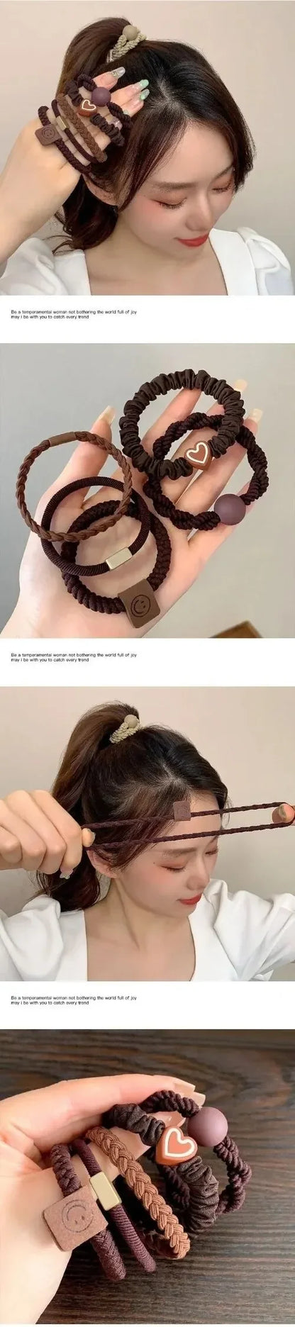 High Elasticity Leather Headbands for Durable Ponytails - Smarsty