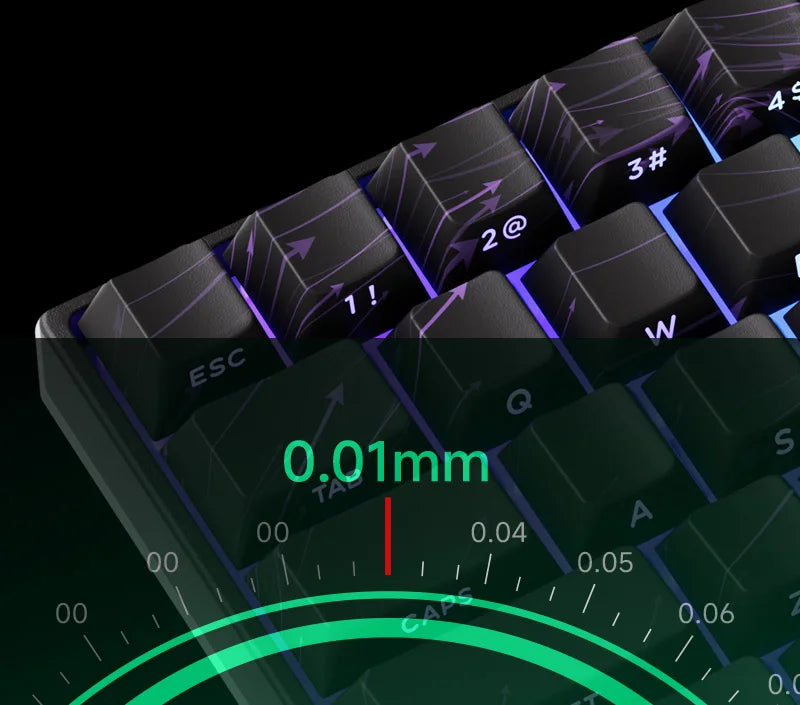 60 Percent Wireless Mechanical Keyboard With ARGB Lighting