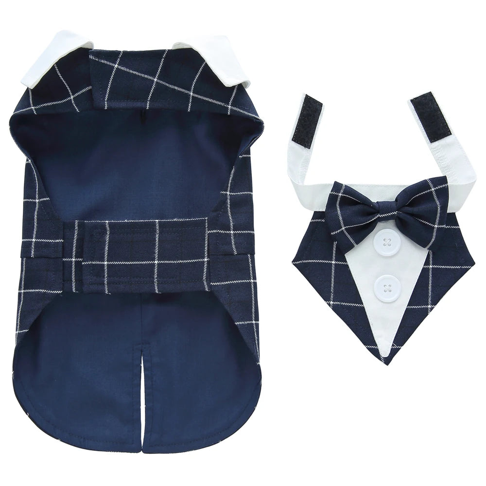 Formal Tuxedo Dog Costume for Weddings and Events - Smarsty