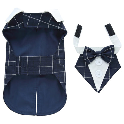 Formal Tuxedo Dog Costume for Weddings and Events - Smarsty