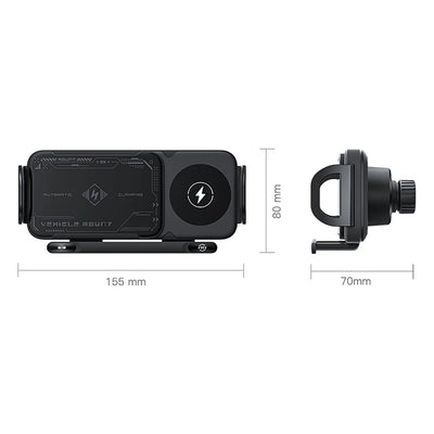 Car Wireless Charger Dual Coil Fold Screen Fast Charge - Smarsty