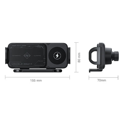 Car Wireless Charger Dual Coil Fold Screen Fast Charge - Smarsty