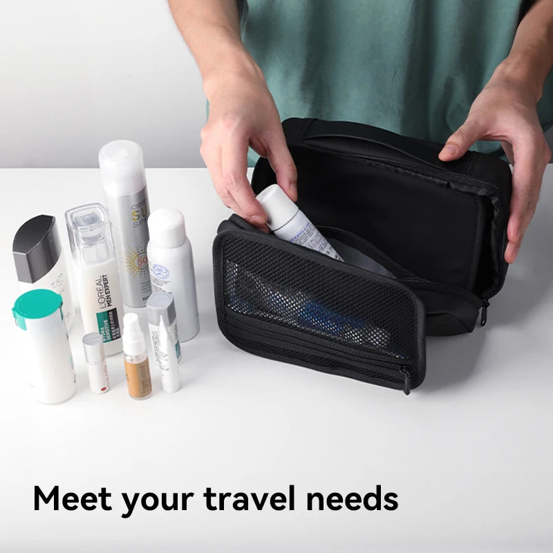 Mens Travel Toiletry Bag Waterproof With Dry Wet Separation - Smarsty