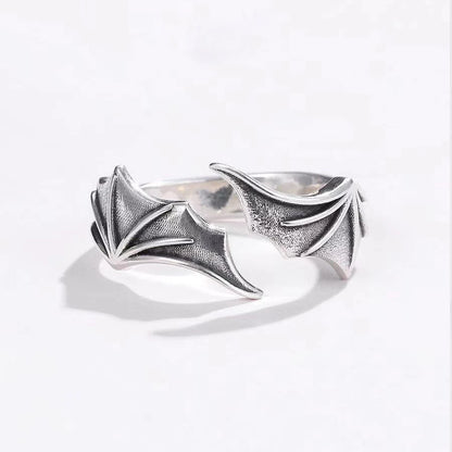Punk Angel Demon Wing Couples Rings Set - Smarsty