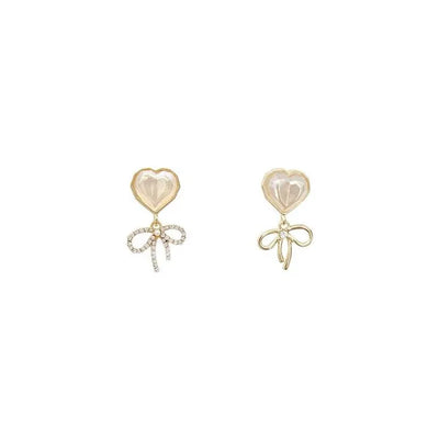 Pearl Long Earrings With Rhinestones For Wedding Fashion - Smarsty