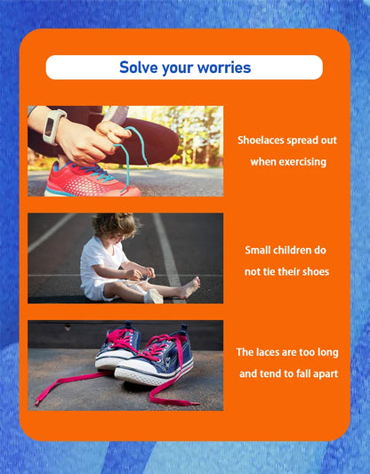 1Pair Elastic Laces Sneakers No Tie Shoe laces Capsule Lock Shoelaces Without ties Kids Adult 0.6cm Flat Shoelace for Shoes - Smarsty