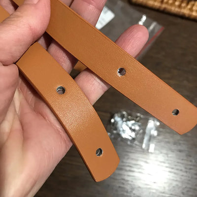 DIY PU Leather Bag Strap Multicolour Detachable Replacement Handbag Band Handle Belts Shoulder Bags Tote Short Straps - Smarsty
