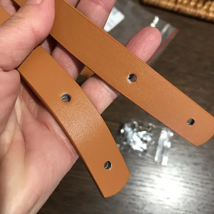 DIY PU Leather Bag Strap Multicolour Detachable Replacement Handbag Band Handle Belts Shoulder Bags Tote Short Straps