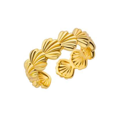 Luxury Gold 316L Stainless Steel Rings for Women - Smarsty