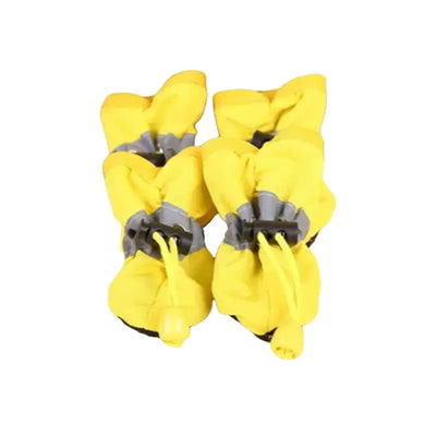 New 4pcs Waterproof Pet Dog Shoes Anti-slip Rain Snow Boot Thick Warm For Small Cats Dogs Puppy Socks Booties - Smarsty