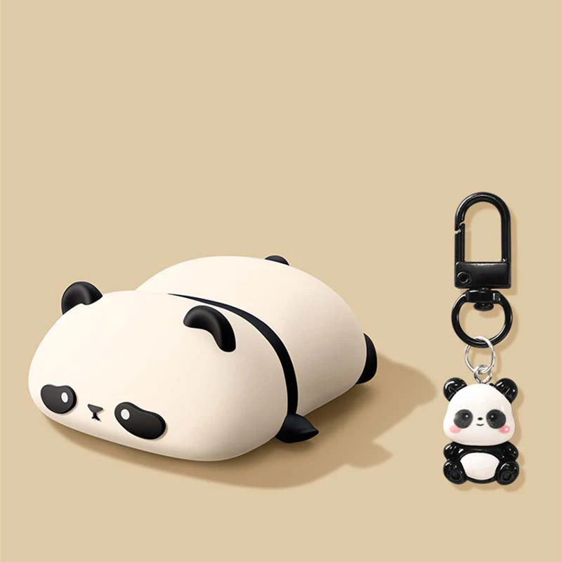 Cute Panda Silicone Headphone Case for AirPods 4 - Smarsty