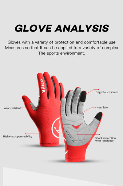 Summer Men Gloves Ice Silk Non-slip Sun Driving Glove Fishing Gloves Breathable Cycling Hiking Glove Full Finger Gloves by Smarsty