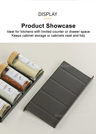 4 Layers Kitchen Spice Drawer Organizer Adjustable Spice Rack for Spice Jars Seasoning Bottles Cabinet Pantry Kitchen Organizer by Smarsty