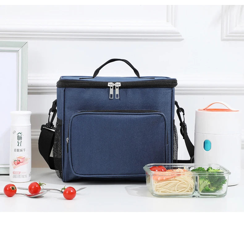 Insulated Lunch Bag With Large Capacity Oxford Cloth - Smarsty