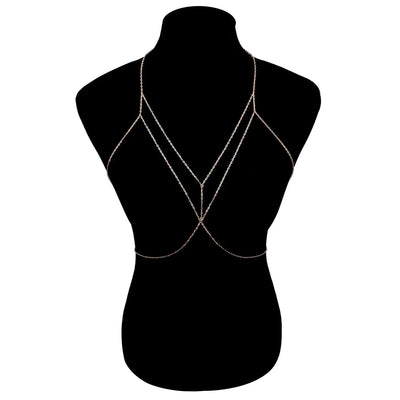 Gold Layered Body Chain Jewelry for Women - Smarsty
