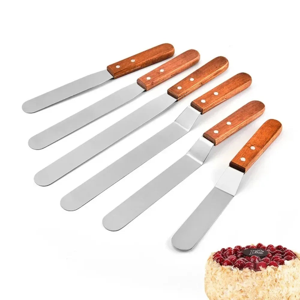 Stainless Steel Icing Spatula Set for Easy Cake Decorating - Smarsty