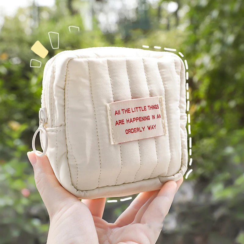 Portable Cosmetic Bag Zip Pouch For Travel Makeup Storage - Smarsty