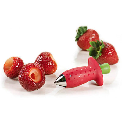 Strawberry Slicer Cutter Strawberry Corer Strawberry Huller Fruit Leaf Stem Remover Salad Cake Tools Kitchen Gadget Accessories by Smarsty