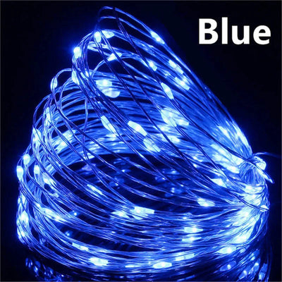 USB Led Fairy Lights Copper Wire String 20M 200LED Holiday Outdoor Lamp Garland For Christmas Tree Wedding Party Decoration - Smarsty