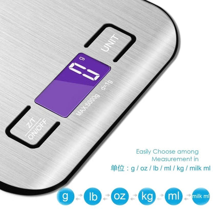 Digital Kitchen Scale with LCD Display and USB Charging - Smarsty