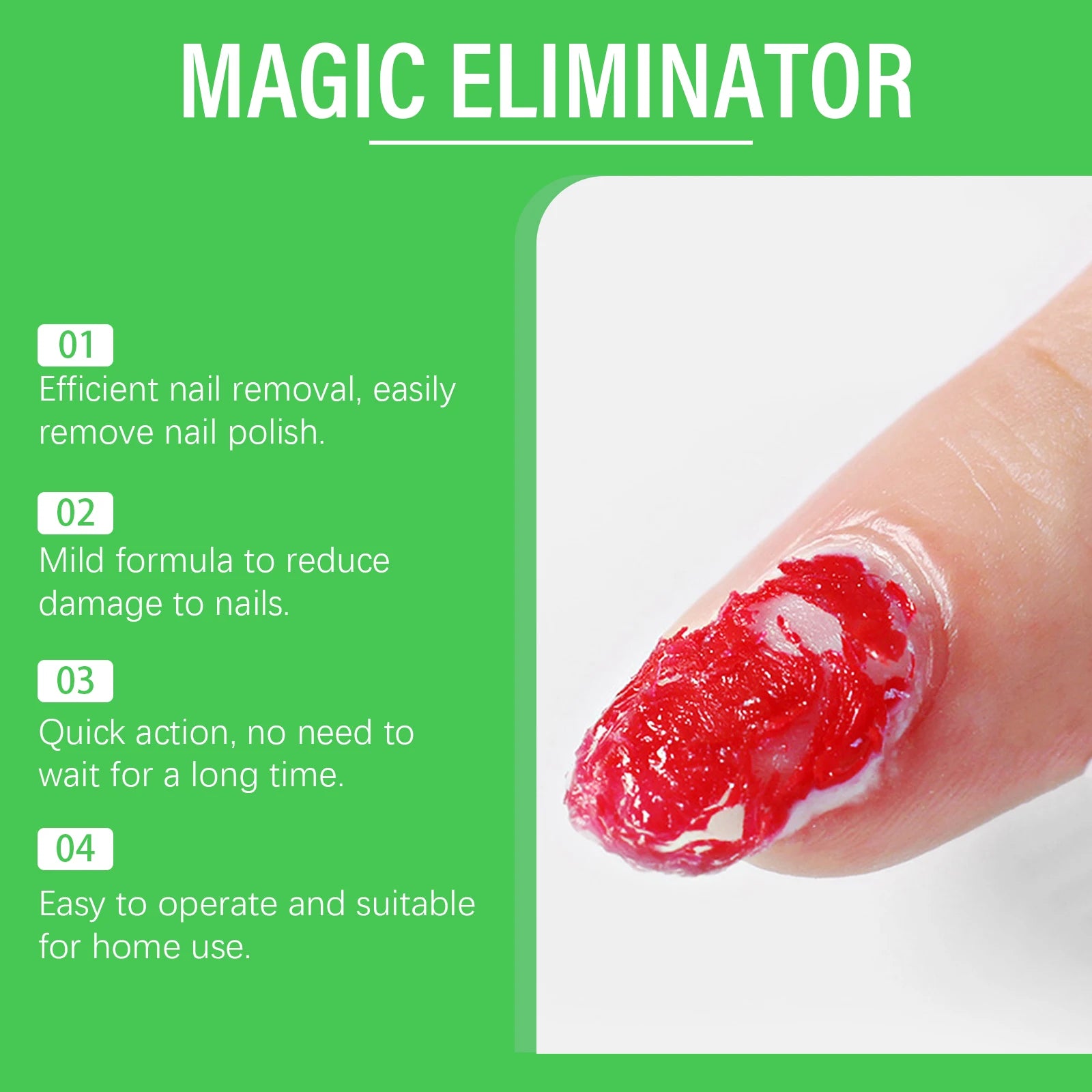 Magic Nail Polish Remover Gel Gentle Moisturizing Formula - Smarsty