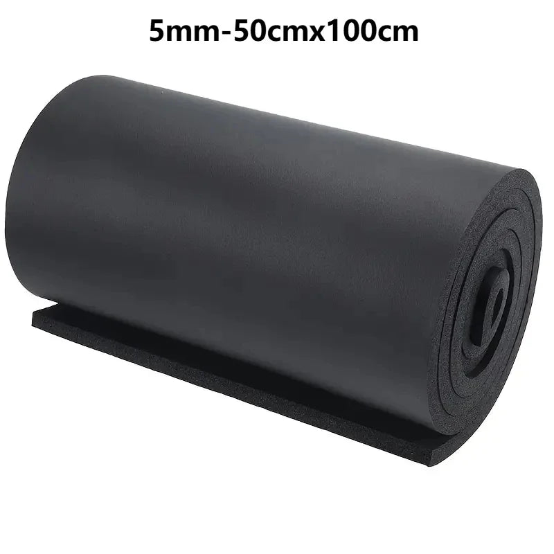 Self-adhesive Rubber Foam Roll Versatile Soundproofing Insulation Easy-Cut for DIY Ideal for Roofs Cars Noise Insulation Mats - Smarsty