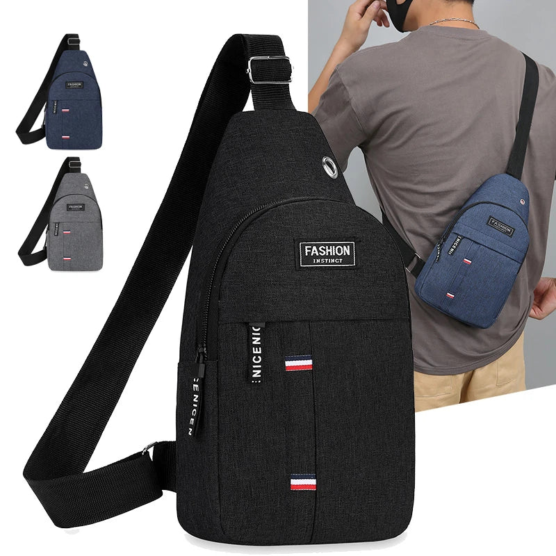 Mens Chest Bag Crossbody With Large Capacity Outdoor - Smarsty
