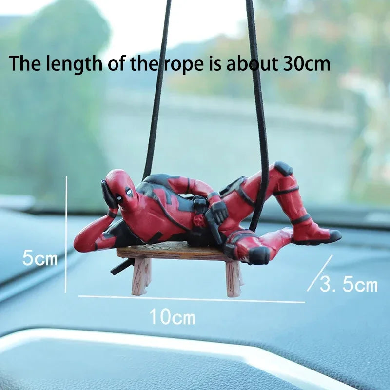Deadpool Car Pendant Rearview Mirror Charm Interior Decor - Smarsty